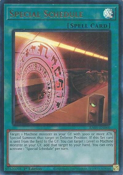 Special Schedule (Ultra Rare) [RA05-EN060-UR]