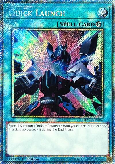 Quick Launch (Platinum Secret Rare) [RA05-EN062-PlSR]