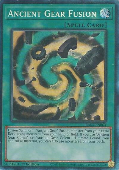 Ancient Gear Fusion (Collector's Rare) [RA05-EN063-CR]