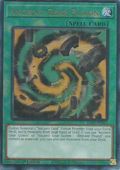 Ancient Gear Fusion (Ultimate Rare) [RA05-EN063-UmR]