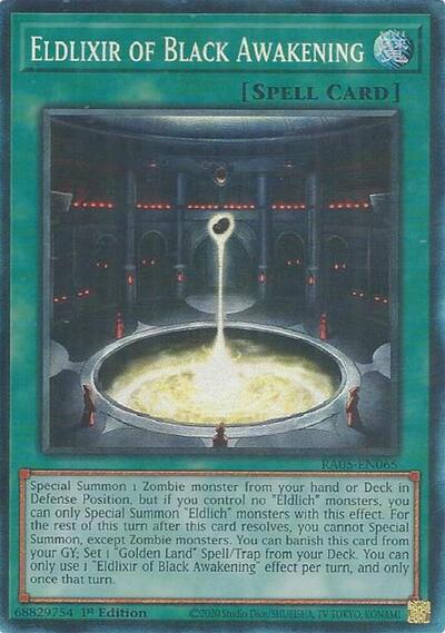 Eldlixir of Black Awakening (Collector's Rare) [RA05-EN065-CR]