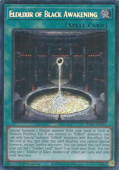 Eldlixir of Black Awakening (Secret Rare) [RA05-EN065-SeR]