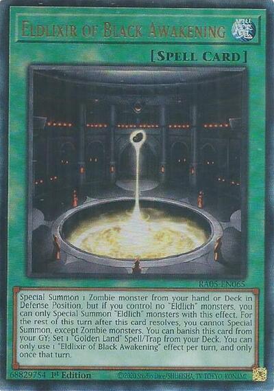 Eldlixir of Black Awakening (Ultimate Rare) [RA05-EN065-UmR]