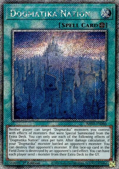 Dogmatika Nation (Platinum Secret Rare) [RA05-EN066-PlSR]