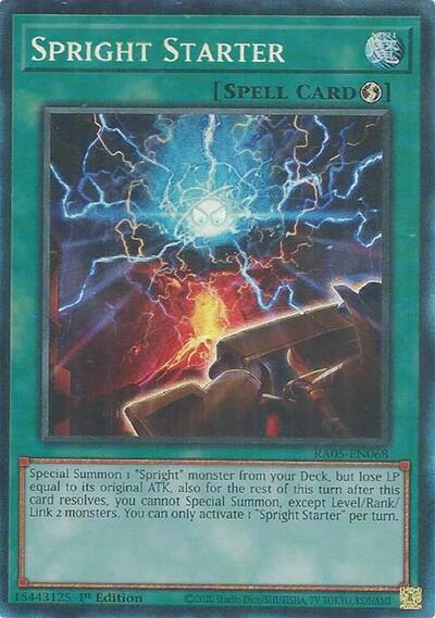 Spright Starter (Collector's Rare) [RA05-EN068-CR]