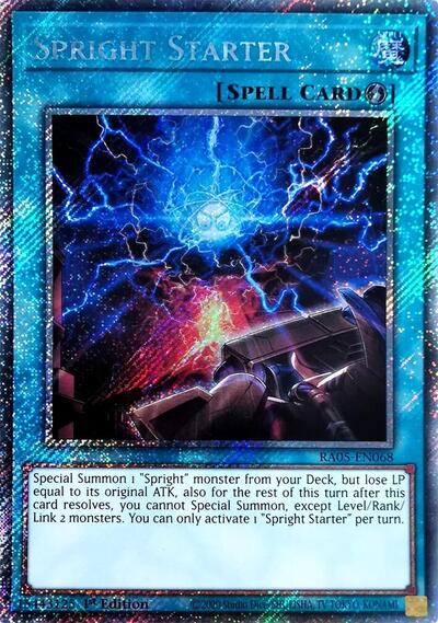 Spright Starter (Platinum Secret Rare) [RA05-EN068-PlSR]