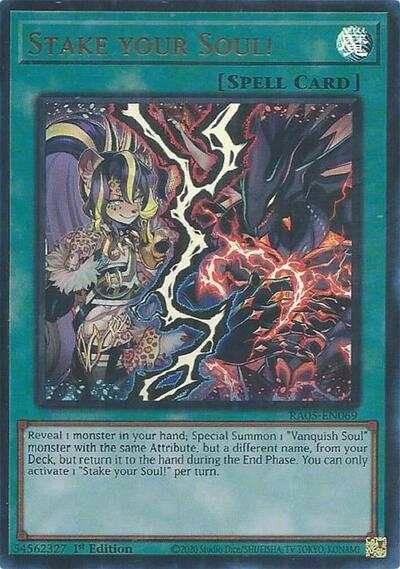 Stake your Soul! (Ultra Rare) [RA05-EN069-UR]