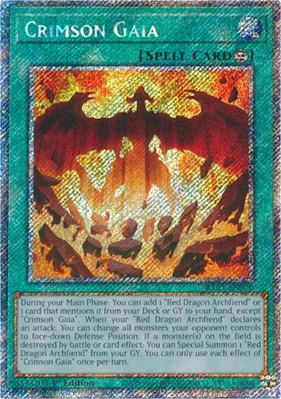 Crimson Gaia (Platinum Secret Rare) [RA05-EN070-PlSR]