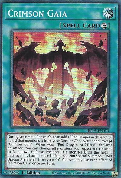 Crimson Gaia (Super Rare) [RA05-EN070-SuR]