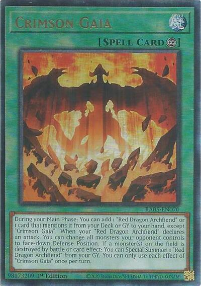 Crimson Gaia (Ultimate Rare) [RA05-EN070-UmR]