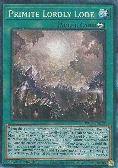 Primite Lordly Lode (Collector's Rare) [RA05-EN072-CR]