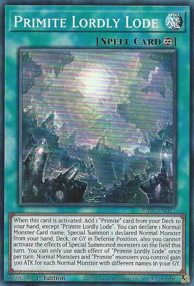 Primite Lordly Lode (Super Rare) [RA05-EN072-SuR]