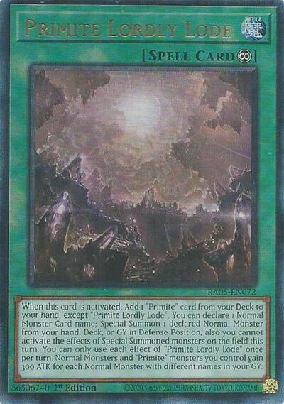 Primite Lordly Lode (Ultimate Rare) [RA05-EN072-UmR]