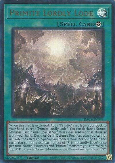 Primite Lordly Lode (Ultra Rare) [RA05-EN072-UR]