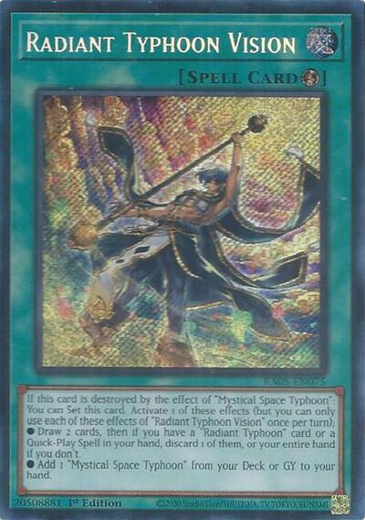 Radiant Typhoon Vision (Secret Rare) [RA05-EN075-SeR]