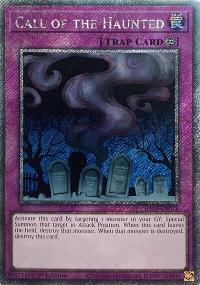 Call of the Haunted (Platinum Secret Rare) [RA05-EN076-PlSR]