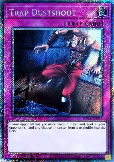 Trap Dustshoot (Platinum Secret Rare) [RA05-EN077-PlSR]