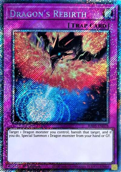 Dragon's Rebirth (Platinum Secret Rare) [RA05-EN078-PlSR]