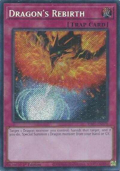 Dragon's Rebirth (Secret Rare) [RA05-EN078-SeR]