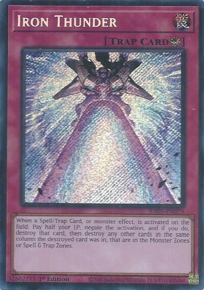 Iron Thunder (Secret Rare) [RA05-EN079-SeR]