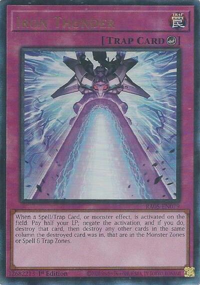Iron Thunder (Ultimate Rare) [RA05-EN079-UmR]