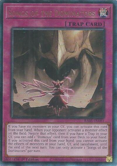 Songs of the Dominators (Ultimate Rare) [RA05-EN081-UmR]