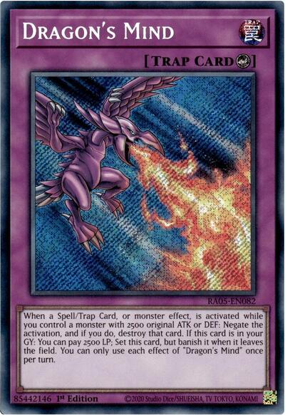 Dragon's Mind (Secret Rare) [RA05-EN082-SeR]