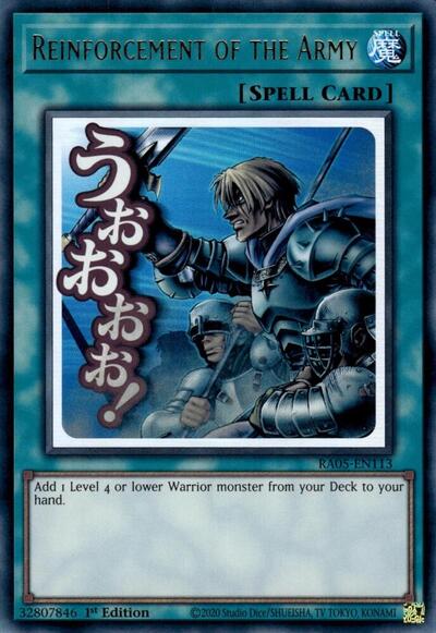 Reinforcement of the Army (Ultra Rare) [RA05-EN113-UR]