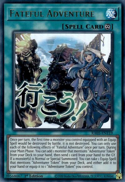 Fateful Adventure (Ultra Rare) [RA05-EN119-UR]