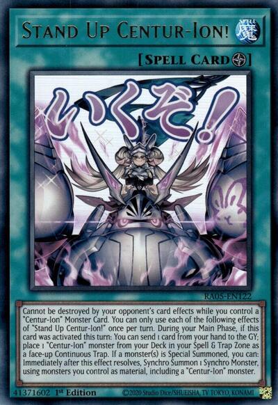 Stand Up Centur-Ion! (Ultra Rare) [RA05-EN122-UR]