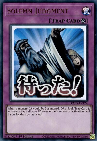 Solemn Judgment (Ultra Rare) [RA05-EN124-UR]