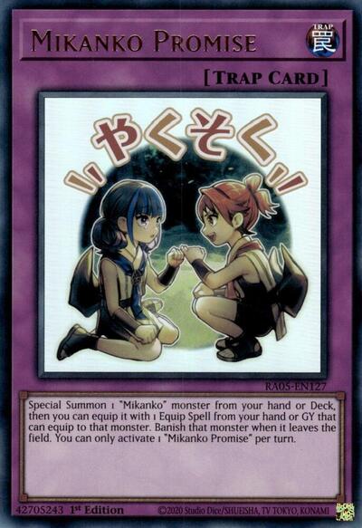 Mikanko Promise (Ultra Rare) [RA05-EN127-UR]