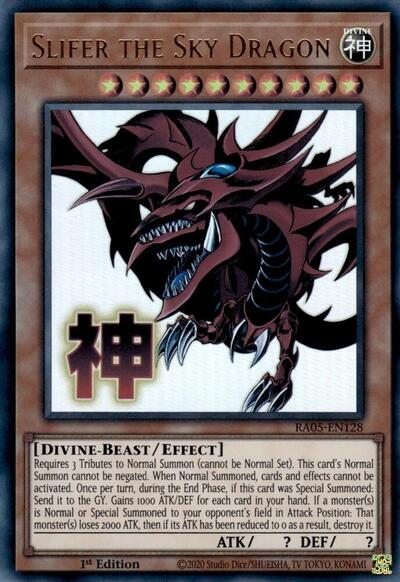 Slifer the Sky Dragon (Ultra Rare) [RA05-EN128-UR]