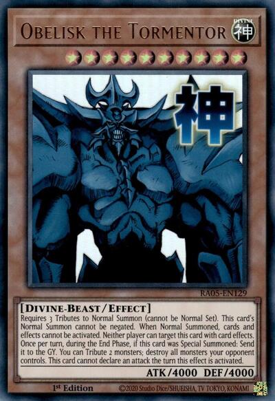Obelisk the Tormentor (Ultra Rare) [RA05-EN129-UR]