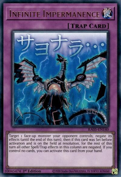 Infinite Impermanence (Ultra Rare) [RA05-EN140-UR]