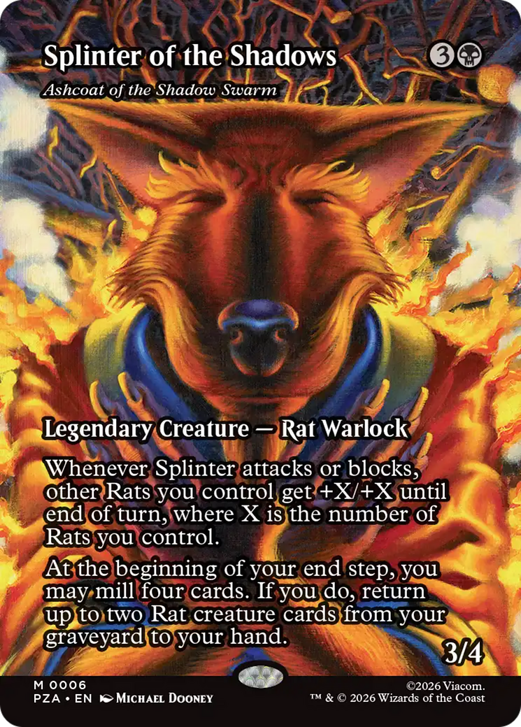 Ashcoat of the Shadow Swarm - Borderless - Full Art [PZA-6]