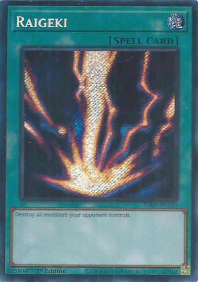 Raigeki (Secret Rare) [RA05-EN110-SeR]