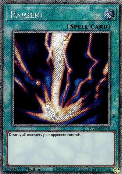 Raigeki (Platinum Secret Rare) [RA05-EN110-PlSR]