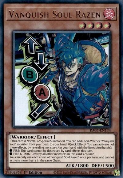 Vanquish Soul Razen (Ultra Rare) [RA05-EN134-UR]