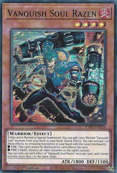 Vanquish Soul Razen (Super Rare) [RA05-EN134-SuR]