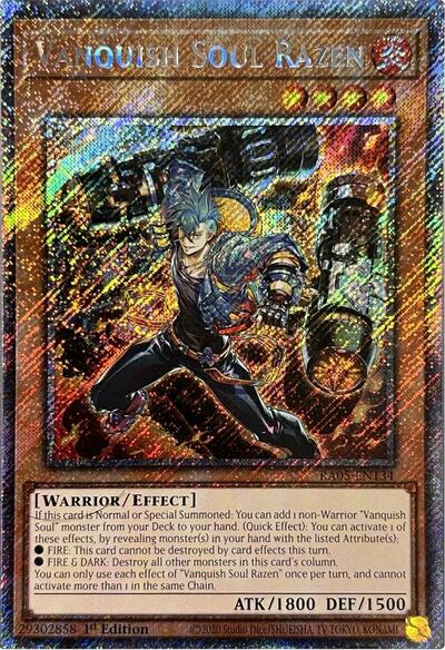 Vanquish Soul Razen (Secret Rare) [RA05-EN134-SeR]