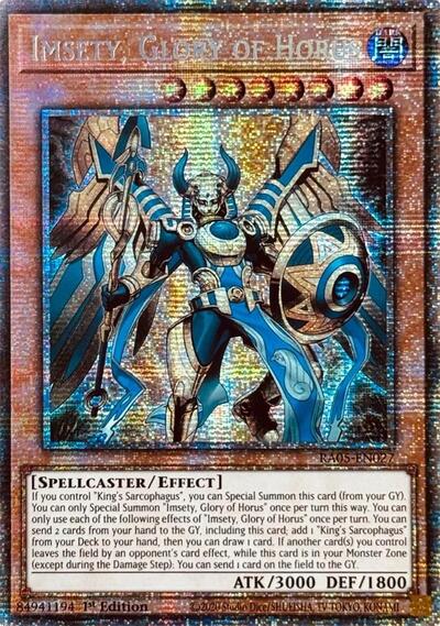 Imsety, Glory of Horus (Starlight Rare) [RA05-EN027-StR]