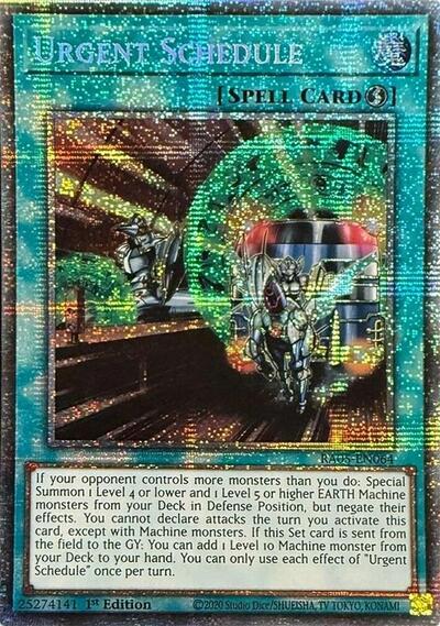 Urgent Schedule (Starlight Rare) [RA05-EN064-StR]