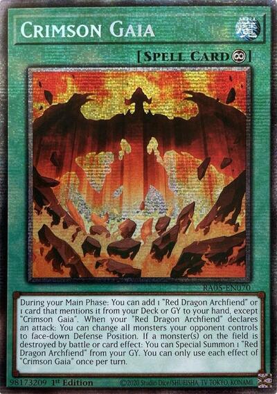 Crimson Gaia (Starlight Rare) [RA05-EN070-StR]