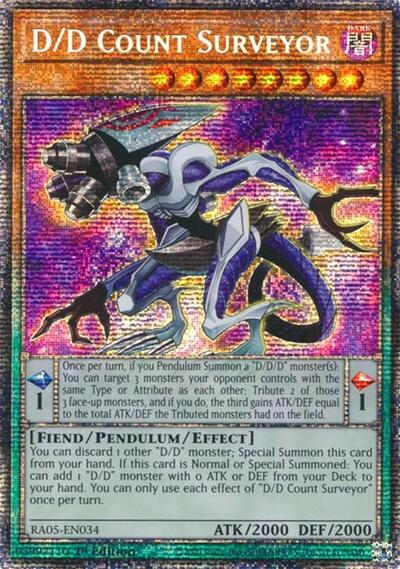 D/D Count Surveyor (Starlight Rare) [RA05-EN034-StR]