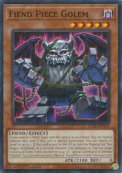 Fiend Piece Golem (Common) [BLZD-EN003-C]