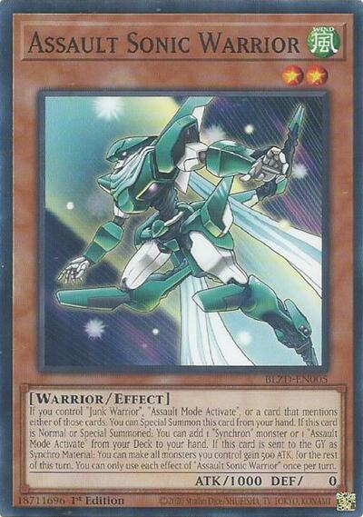 Assault Sonic Warrior (Common) [BLZD-EN005-C]