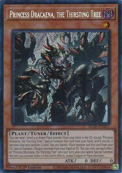 Princess Dracaena, the Thirsting Tree (Secret Rare) [BLZD-EN027-SeR]