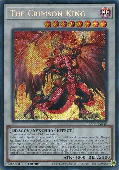 The Crimson King (Secret Rare) [BLZD-EN036-SeR]