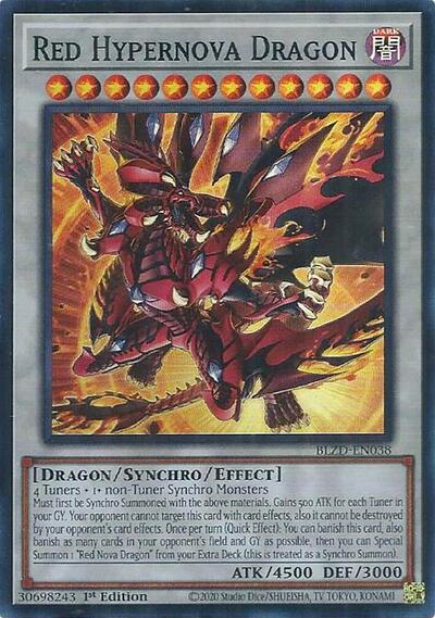 Red Hypernova Dragon (Super Rare) [BLZD-EN038-SuR]